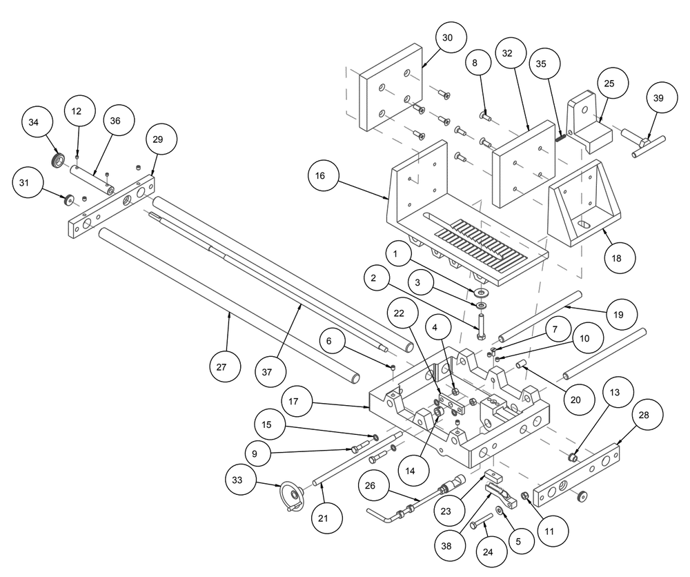 Section 03 Diagram and Parts List for HP14 8302014 MK Diamond Tile Saw